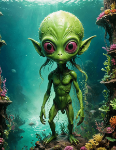 Afbeeldingen van Book of prompts: Alien