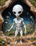 Afbeeldingen van Book of prompts: Alien