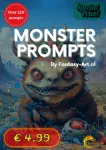 Afbeeldingen van PB-003 Book of prompts: Monsters